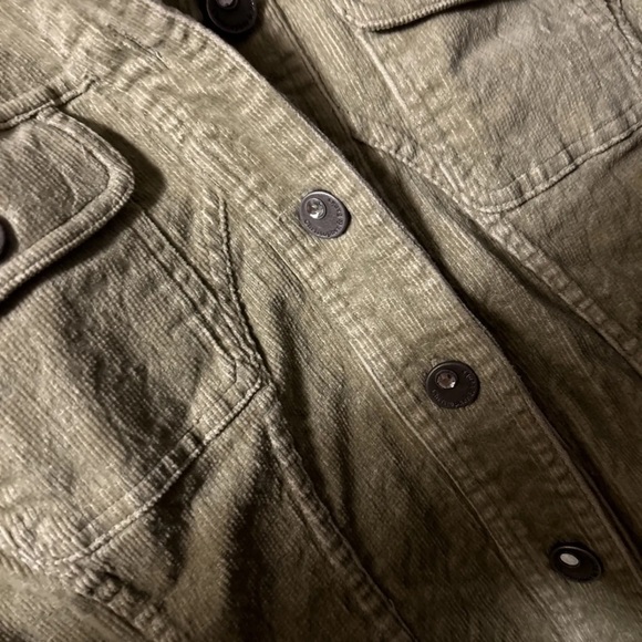 3 for $20 Women's Christopher & Banks Stretch Corduroy Blazer Jacket Green S - Picture 2 of 6